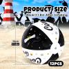 Whaline 12Pcs Graduation Inflatable Beach Balls 11.8 Inch Congrats Grad Beach Ball Black White Graduation Pool Party PVC Bech Balls for Swimming Pool Party Summer Water Sand Game view 2