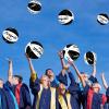 Whaline 12Pcs Graduation Inflatable Beach Balls 11.8 Inch Congrats Grad Beach Ball Black White Graduation Pool Party PVC Bech Balls for Swimming Pool Party Summer Water Sand Game view 4