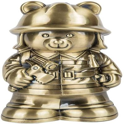 Bsetain Piggy Bank Gift Saving Coins Cute Bear Shaped Firefighter Piggy Bank Coin Bank Money Bank Best Christmas Birthday Gifts for Boys Girls Home Decoration