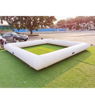 GZYSINFLA Inflatable Bumper Car Racing Track for Kids - 13x3FT Go Kart Race Pipe (White, Without Bottom, Inside Perimeter 11x11FT)