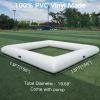 GZYSINFLA Inflatable Bumper Car Racing Track for Kids - 13x3FT Go Kart Race Pipe (White, Without Bottom, Inside Perimeter 11x11FT) view 4