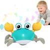 Baby Toys Crawling Crab - Infant Tummy Time Toys 3 4 5 6 7 8 9 10 11 12 Baby Toys 6-12 12-18 Months Light-up Musical Walking Sensory Induction Crabs Interactive Toddler 1st Boys Girls Birthday Gifts view 1