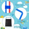 Woanger 2 Sets of Hopscotch Outdoor Squares 20 Pcs Hopscotch Ring Game with 30 Pcs Connectors Outdoor Indoor Obstacle Course for Kids Playground Agility Training(Square,15 Inch) view 3