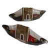 Pair of 2 Boat Model Assembled Hand Crafted &Painted Decoration KERLA Gift India view 1