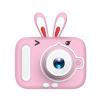 clinmday 1 Set Children Camera Toy 2000W Pixel Auto Focus,Rabbit Cover Compatible Digital Cartoon Camera,for Boys Girls Christmas Birthday Gifts Pink view 1