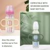 3 Pack Bottle Handles Compatible with Dr Brown Narrow Baby Bottles and Wide-Neck Bottles Non-Slip Easy Grip Handles - BPA-Free Food Grade Silicone Dishwasher Safe - Milk White, Green, Pink view 2