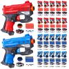 20 Pack Small Gun Set for Birthday Party Supplies with Mini Foam Blaster Fit for Nerf Guns Party,Gun Favors with Toy Gun for Kids 3-7,Bullet Holders,Foam Darts,Face Masks & Safety Glasses view 1