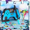 Meooeck 90 Video Game Party Favors Include Game Controller Piata with Blindfold Baton Confetti Slap Bracelet Keychain Straw Sticker Gamer Party Favors Gamer Birthday Decorations for Theme(Blue) view 3