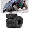 HUOOQT 4Pcs RC Car Rubber Rock Climbing Tires, 120MM 1.9 inch RC Car Off Road Tires for 1/10 RC Track Axles (4) view 1
