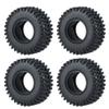 HUOOQT 4Pcs RC Car Rubber Rock Climbing Tires, 120MM 1.9 inch RC Car Off Road Tires for 1/10 RC Track Axles (4) view 2