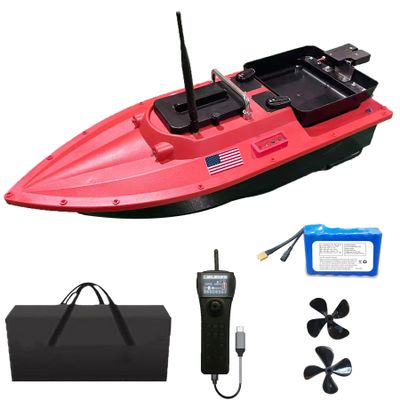 CRESEAPRODUCTS JABOBOAT High Speed RC Fishing Bait Boats for Ocean Lake Fishing, 500M Range, 4.5KG Load, Cruise Control