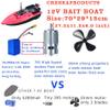 CRESEAPRODUCTS JABOBOAT High Speed RC Fishing Bait Boats for Ocean Lake Fishing, 500M Range, 4.5KG Load, Cruise Control view 3