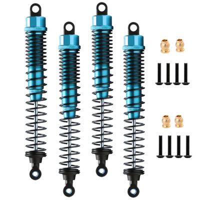 130mm RC Shock Absorber damper Adjustable Type For RC Car 1/10 Crawler Truck HPI HSP Losi Axial Tamiya Redcat Upgrade Part 4pcs/set(Blue)
