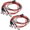 2 Sets RC 4 LED Light Kit Accessories RC Headlights/Taillight Kit for 1/10 Crawler Car Axial SCX10 D90 D110 TRX4 TRX6 Redcat Upgrades Parts view 1