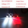 2 Sets RC 4 LED Light Kit Accessories RC Headlights/Taillight Kit for 1/10 Crawler Car Axial SCX10 D90 D110 TRX4 TRX6 Redcat Upgrades Parts view 2