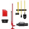 6 PCS RC Decoration Accessories Tool Set Kit with Winch, Gas Can, Shovel, Jack, Pry Bar, Axe Suitable for 1/10 Crawler Car Axial SCX10 D90 D110 TRX4 TRX6 Redcat Upgrades Parts view 1