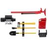 6 PCS RC Decoration Accessories Tool Set Kit with Winch, Gas Can, Shovel, Jack, Pry Bar, Axe Suitable for 1/10 Crawler Car Axial SCX10 D90 D110 TRX4 TRX6 Redcat Upgrades Parts view 2