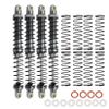 RXZIXYL 4-Pack Front Rear RC Shock Absorber 70mm 80mm 90mm 100mm 110mm 120mm Adjustable Assembled Spring Damper Axial SCX10 Oil Damper for 1/10 RC Crawler Car AXI03007 RBX10 D90 TRX4 (Black-120mm) view 1