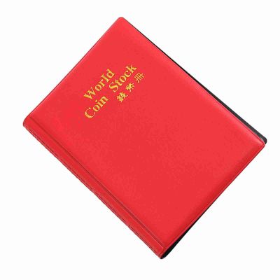 TOPINCN Collection Holder Album for Collectors, 120 Pockets 1.1 x 1.1 Inch Albums Penny Collecting Book for Storage (Red)