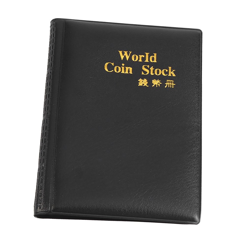 TOPINCN Collection Holder Album for Collectors, 120 Pockets 1.1 x 1.1 Inch Albums Penny Collecting Book for Storage (Black)