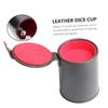 SAFIGLE 3sets Pu Leather Dice Cup Lids and Dices Double-Layer Design for Bar Games and Family Gatherings Comfortable Texture for Smooth Rolling and Easy Cleaning view 2