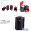 SAFIGLE 3sets Pu Leather Dice Cup Lids and Dices Double-Layer Design for Bar Games and Family Gatherings Comfortable Texture for Smooth Rolling and Easy Cleaning view 4