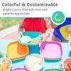 Re-Play Toddler Plates - 9 In and Bowls - 20 Oz. - Kids Plates and Bowls, Microwave and Dishwasher Safe - Set of 4x4 - Sage view 2