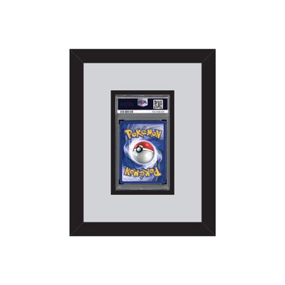 12 Graded Gaming Card Frame with Double Matting | Real Wood Moulding | Glass Protection