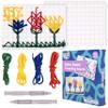 SPARK & WOW Calm Down Threading Boards | Set of 2 | Sensory Activity Board | Autism Toys for Play Therapy | ADHD Toys for Sensory Play view 1