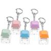 STOBOK 5Pcs Mechanical Keyboard Keychain Finger Keyboard for DIY Crafts Executive Desk Party Supplies view 1