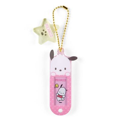 SANRIO Pochacco Name Tag: Accessories, Name Tag, Kid, Pink, 3 x 7.5 x 0.5 cm