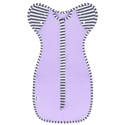 aQuooky Baby Blanket Sack with Arms Free Design,Transition to Arms Free Wearable for Newborn Girl and Boy, Medium 3-6Months, Purple Color