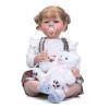 TERABITHIA 28 Inches Huge Size Rooted Hair Lifelike Reborn Baby Doll with Soft Weighted Cuddly Body Realistic Newborn Toddler Princess Girl Dolls, My Little Sweetheart view 2