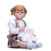 TERABITHIA 28 Inches Huge Size Rooted Hair Lifelike Reborn Baby Doll with Soft Weighted Cuddly Body Realistic Newborn Toddler Princess Girl Dolls, My Little Sweetheart view 3