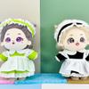 niannyyhouse 20cm Plush Doll Clothes Maid Suit Headwear Apron Dress 8in Doll Accessories (Black) view 3
