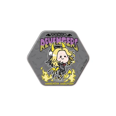 Tokyo Revengers Mocho G Hamiya Ichitora Vol. 5 Hexagonal Tin Badge