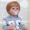 TERABITHIA 28 Inches Huge Size Rooted Blond Hair Lifelike Reborn Baby Doll with Soft Weighted Cuddly Body Realistic Newborn Toddler Boy Dolls That Look Real and Feel Real view 3