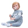 TERABITHIA 28 Inches Huge Size Rooted Blond Hair Lifelike Reborn Baby Doll with Soft Weighted Cuddly Body Realistic Newborn Toddler Boy Dolls That Look Real and Feel Real view 4