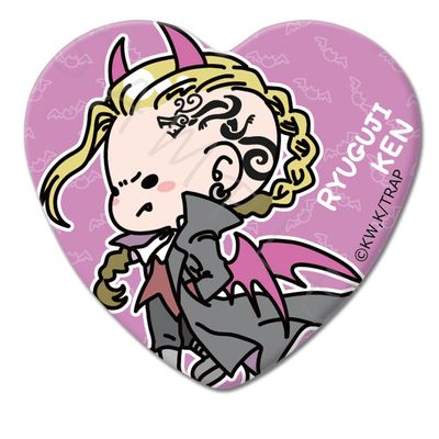 Tokyo Revengers Mocho C Ryuguji Ken Vol. 5 Heart Shaped Tin Badge