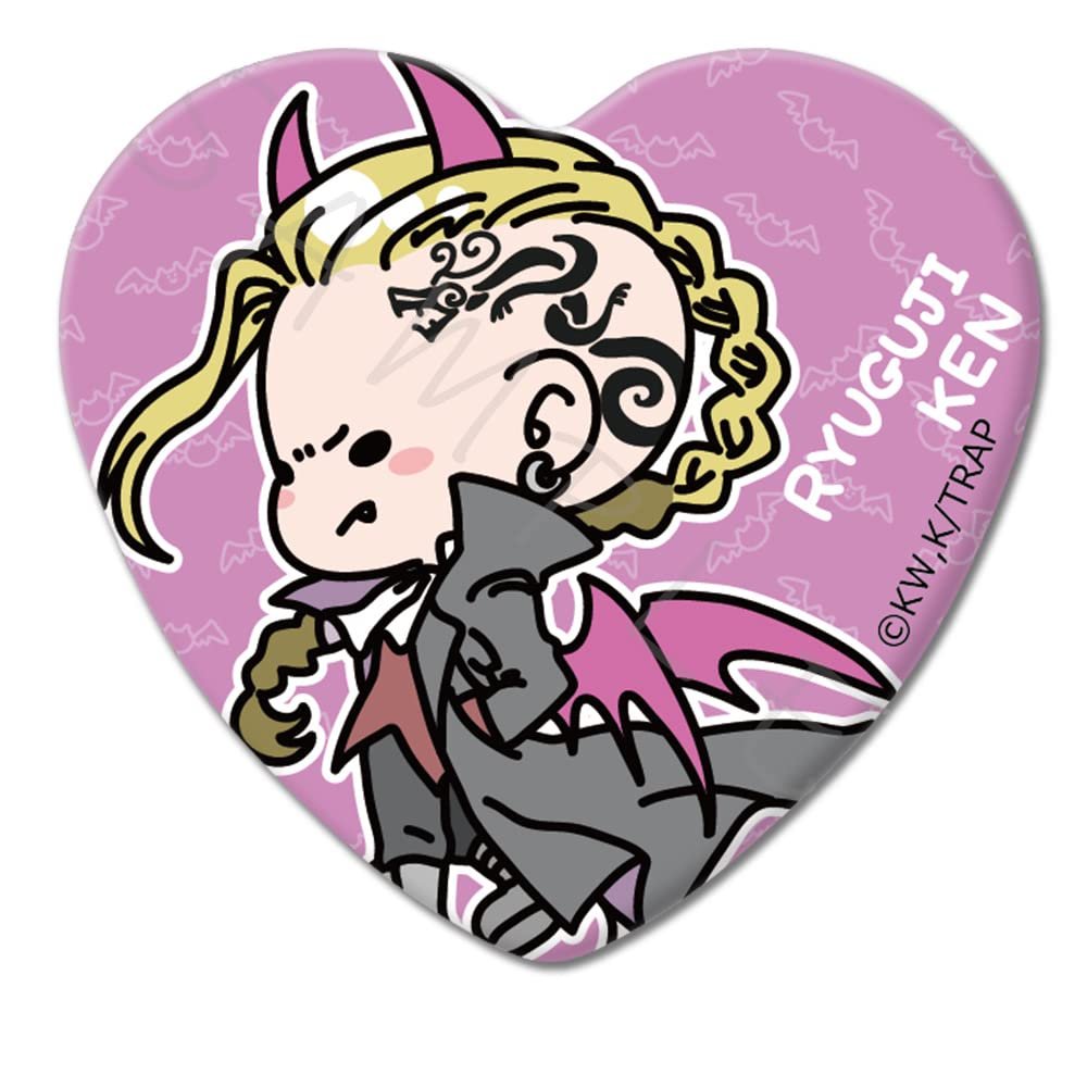 Tokyo Revengers Mocho C Ryuguji Ken Vol. 5 Heart Shaped Tin Badge
