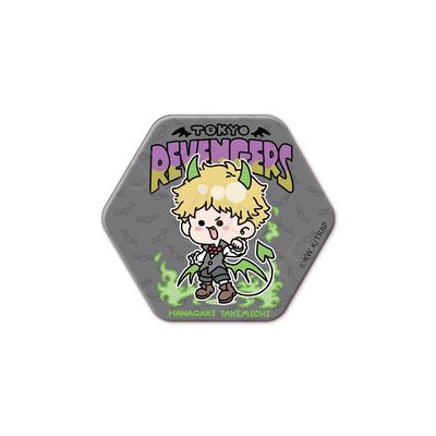 Tokyo Revengers Mocho A Hanagaki Martial Arts Vol. 5 Hexagonal Tin Badge