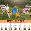 Ayeboovi Giant 4-in-A-Row, Jumbo 4-to-Score Yard Game for Kids and Adults Indoor Outdoor Party Family Connect Games Set with Quick Release Slider & Carrying Bag view 2