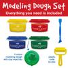 Faber-Castell Little Creatives Super Soft Modeling Dough: 4 Classic Colors and Play Dough Accessories, Non Toxic Playdough Kit for Toddlers, Gifts for Kids and Preschool (Ages 3+) view 2