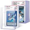 6 PCS Card Case Holder for Trading Cards, Acrylic Graded Card Slab Baseball Card Sleeves with Label Position Fit for MTG TCG and Sport Cards Storage and Display view 1