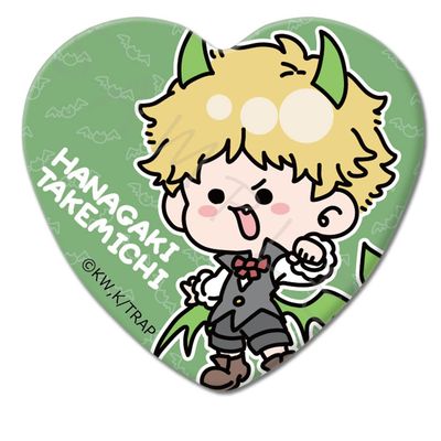 Tokyo Revengers Mocho A Hanagaki Martial Arts Vol. 5 Heart Shaped Tin Badge