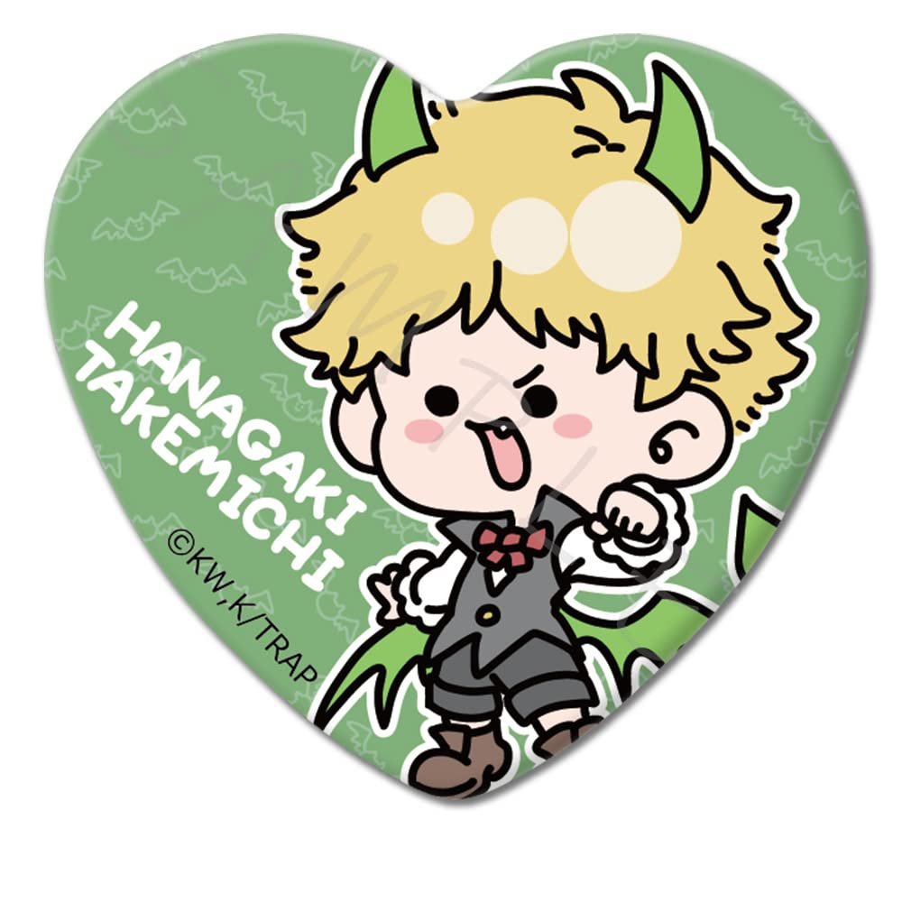 Tokyo Revengers Mocho A Hanagaki Martial Arts Vol. 5 Heart Shaped Tin Badge