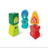 Hape: Building Block Monster Buddies - 3 Colorful Wooden Block Monster Characters, Match Head & Body Pieces, Twist-On Pieces, Toddlers & Kids Ages 2+ view 1