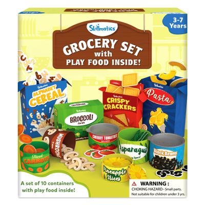 Skillmatics Grocery Set - 100+ Pieces, Play Foods, Realistic Pretend Play Toys, Kids Kitchen Set, Gifts for Girls & Boys Ages 3, 4, 5 & Up