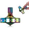 CHEETOP Precision Metal Spinning Top, Long Lasting Spin Time and Perfect Balance, Skilled Adult Easily Exceed 10 Mins, Portable Stainless Steel EDC Office Desktop Game Toys (L, Iridescent) view 1