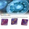 8 Sided Dice, Rune Dice Set - Star Sky Mystic Colors Astrology Learning Prediction Polyhedral Dice for Divination Blue view 4